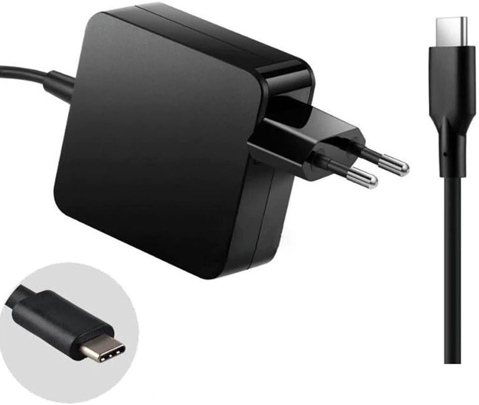 45W USB-C Laptop Charger | Fast Type-C PD Power Adapter for Laptops, Notebooks, Tablets & Smartphones – Black