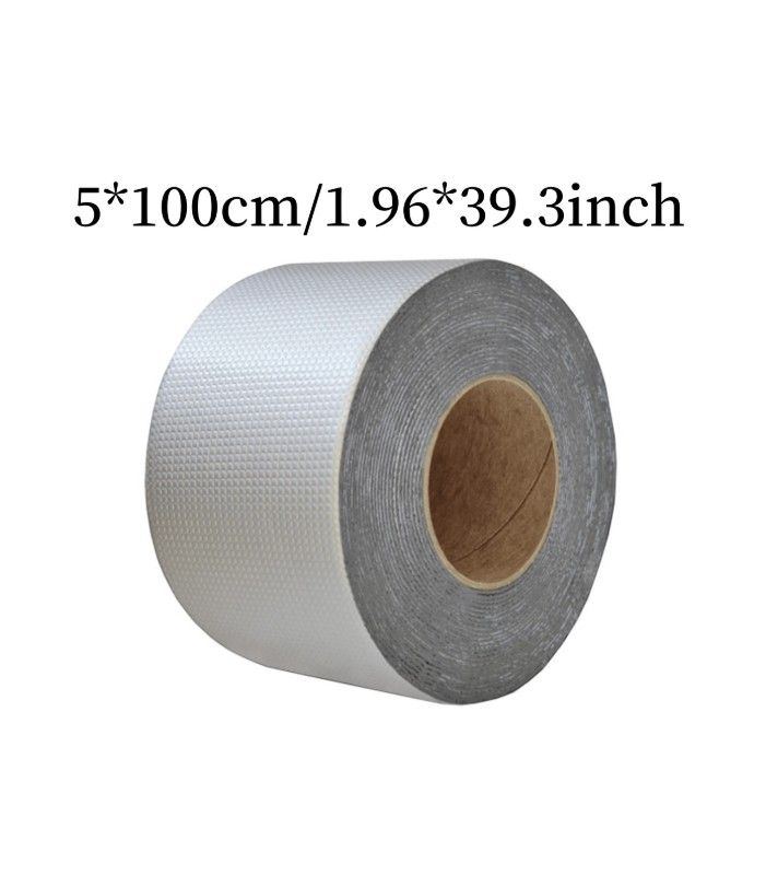 Waterproof Aluminum Foil Repair Tape with Strong Adhesion | Heavy Duty Leak Sealing Tape for Roof, Pipes, Gutters & Cracks | Silver