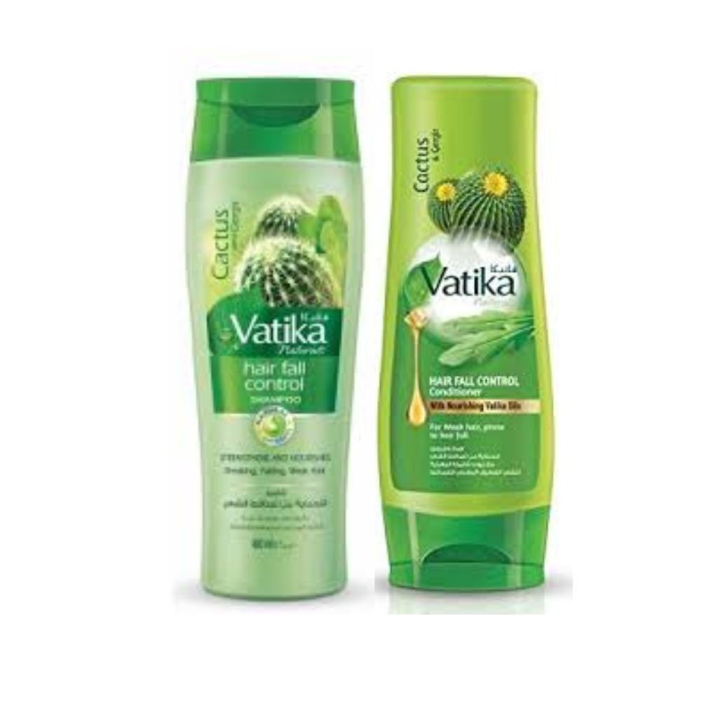 Vatika Cactus & Gergir Hair Fall Control Shampoo & Conditioner-400ml