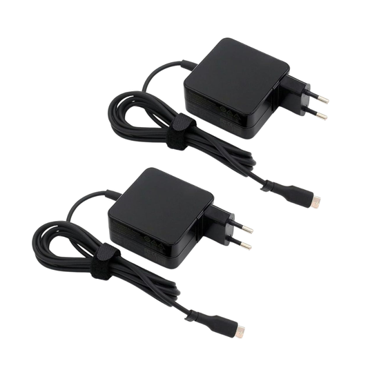 90W USB-C Laptop Charger 2-Pack | Type-C Fast Charging Power Adapter Compatible with Lenovo, HP, Dell, ASUS, Acer & USB-C Laptops