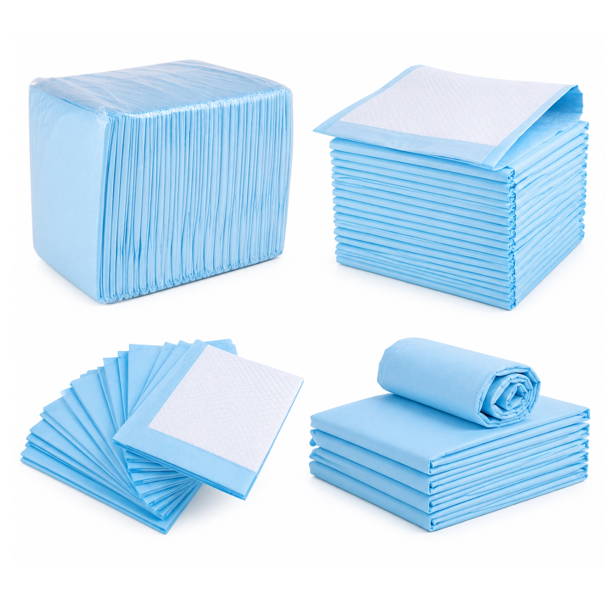 Medium Dog Training Pads 45 x 60cm – Super Absorbent Leak-Proof Puppy Pee Pads, 50 Pack
