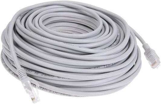 Premium CAT6 Ethernet Cable 30M – High-Speed Network Patch Cord with RJ45 Connectors – Grey