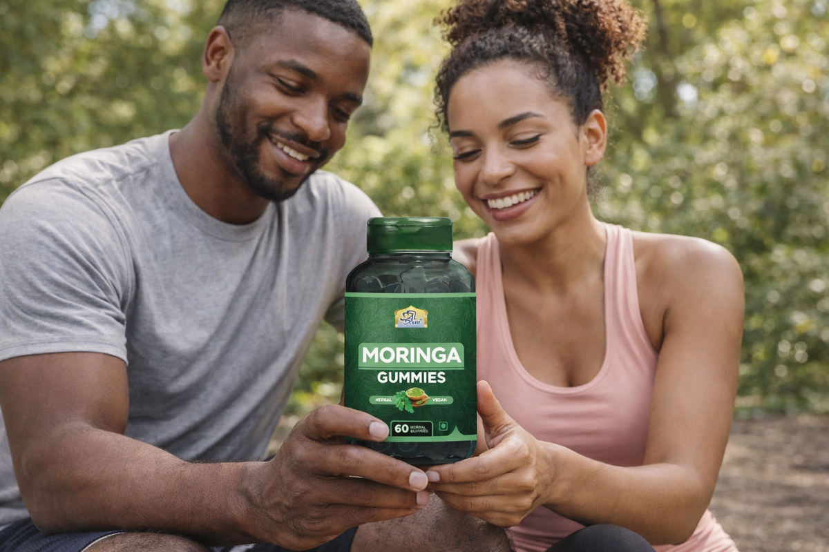 Al Khair Moringa Gummies 60 Count | Vegan Herbal Supplement for Daily Nutrition Support