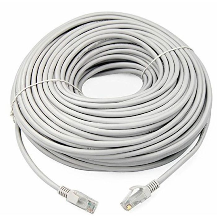 50M CAT6 UTP Ethernet LAN Cable 1Gbps High-Speed Network Internet Patch Cable RJ45 – White