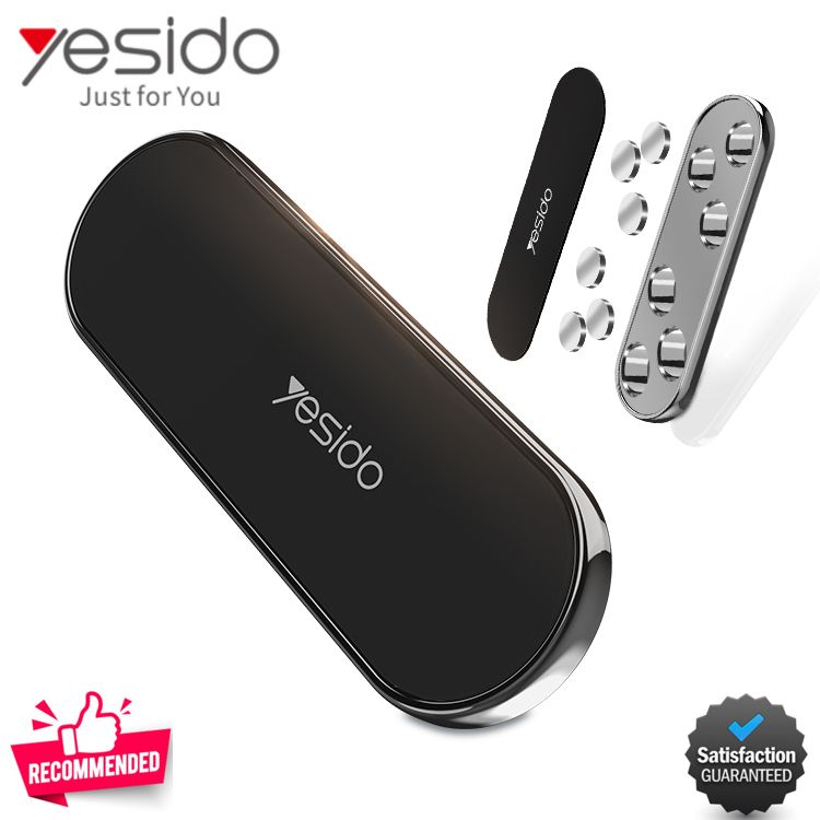 Yesido C83 Magnetic Car Phone Holder – 6 N50 Magnets Zinc Alloy Dashboard Mount with Washable Adhesive