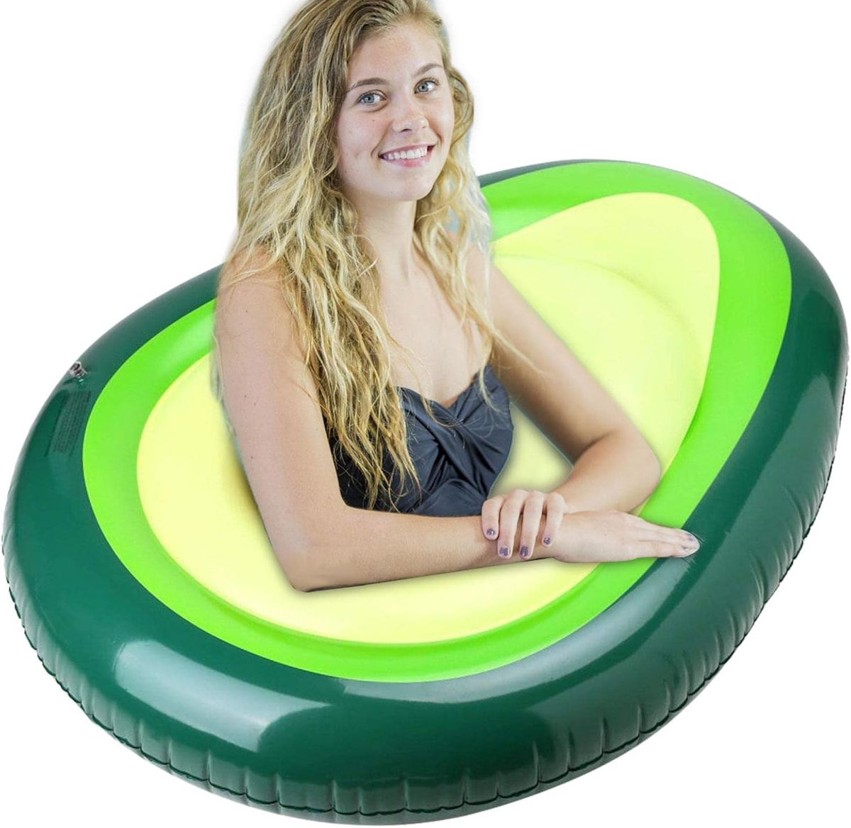 Giant Avocado Pool Float with Removable Ball