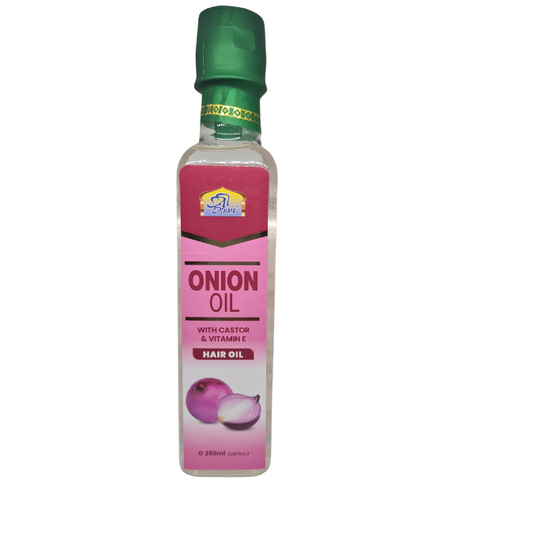 Al Khair Onion Hair Oil with Castor Oil & Vitamin E 250ml – Hair Growth & Scalp Nourishing Treatment
