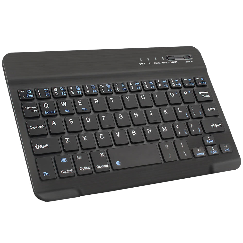 Bluetooth Wireless Keyboard for Android, iPhone, iPad, Tablets, Smart TV, Windows, Mac & iOS – Compact Rechargeable Mini Keyboard