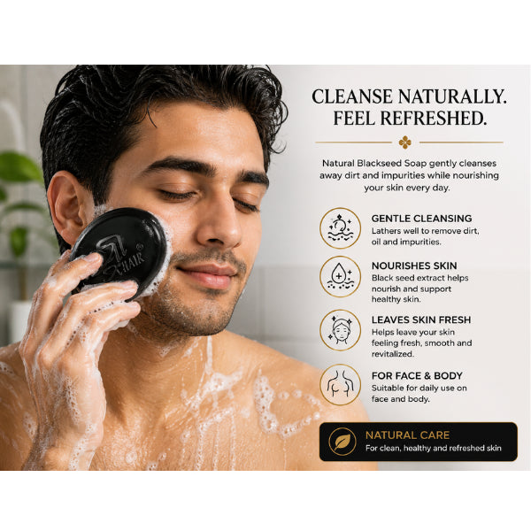 Natural Black Seed Soap with Black Seed Extract 90g | Herbal Nourishing Soap for Healthy Skin