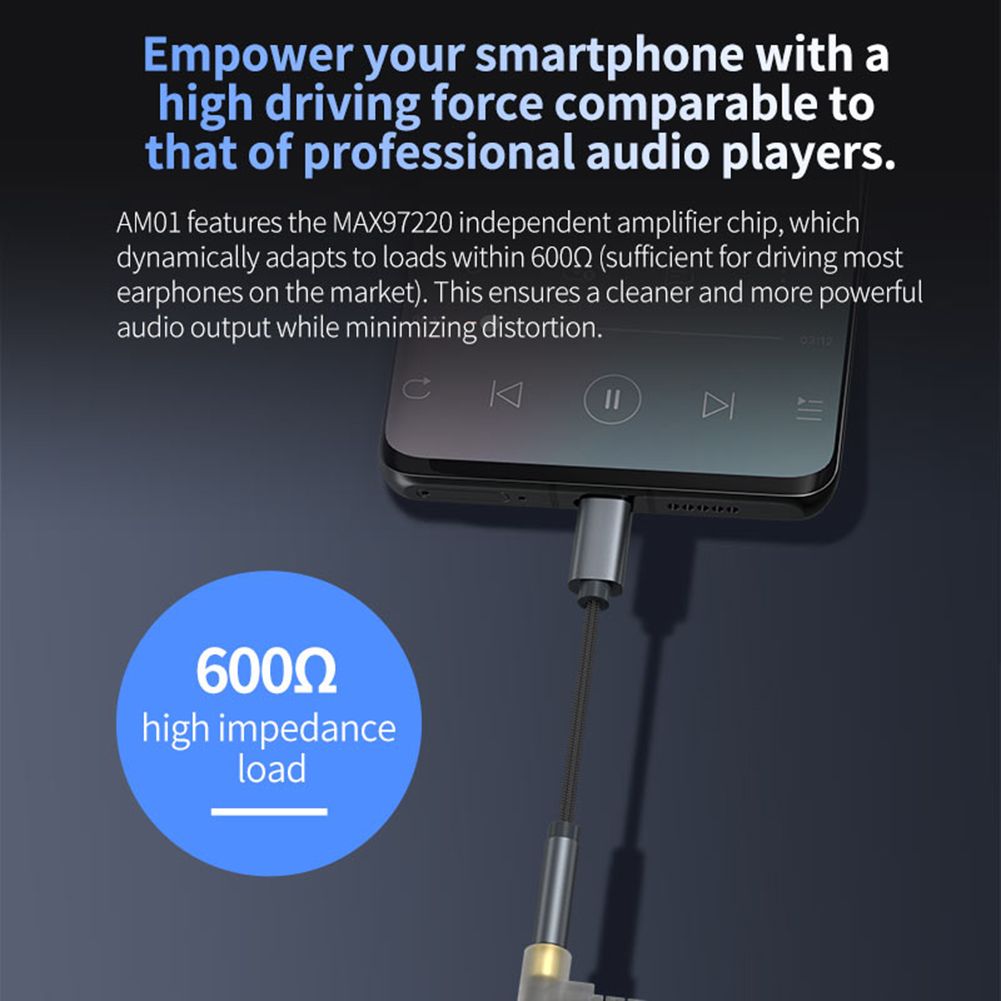 LDNIO USB Type-C to 3.5mm Female Headphone Jack Adapter | Digital Audio Converter Cable | Hi-Fi DAC Audio Adapter