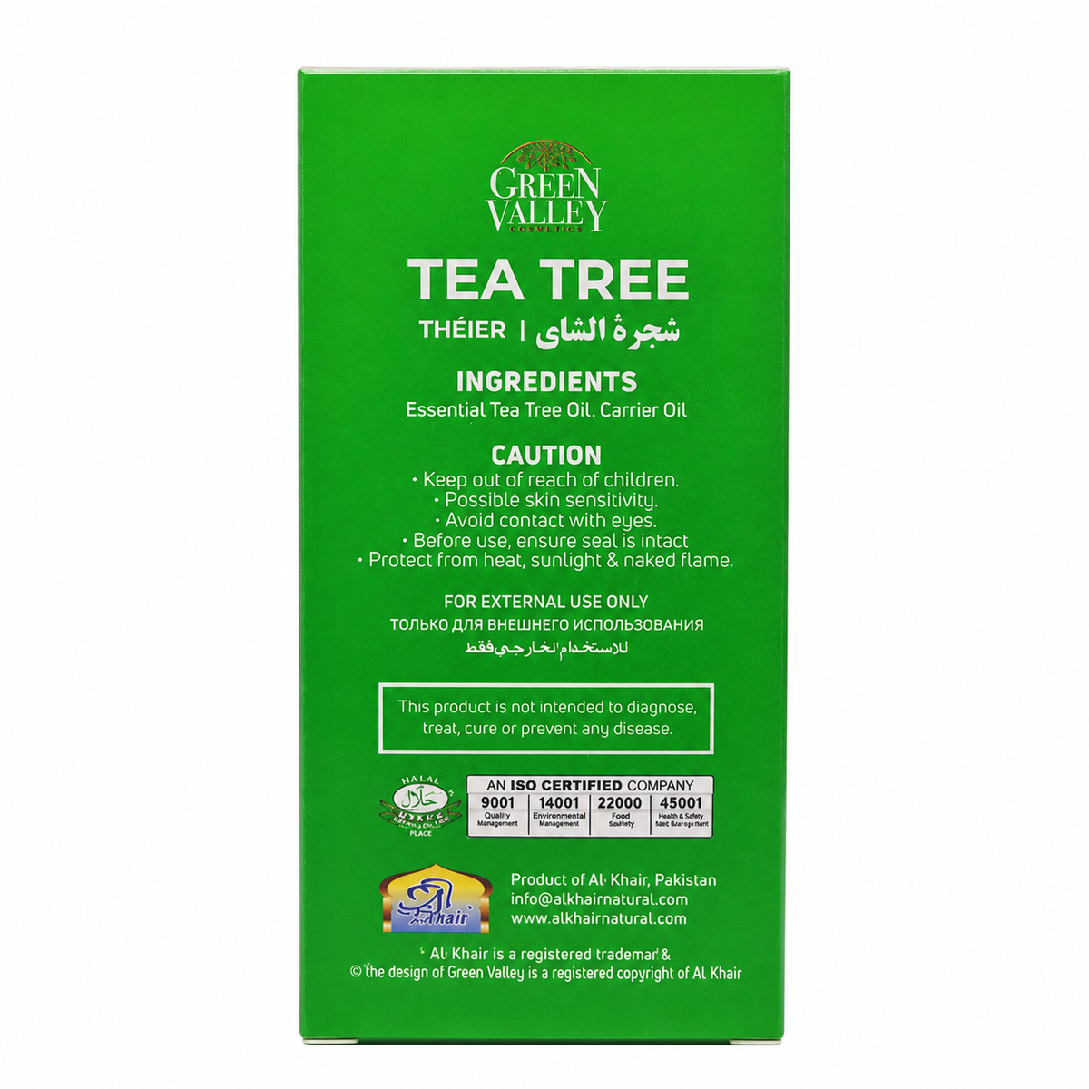Green Valley Essentials Tea Tree Enriched Oil 30ml – Natural Hair & Skin Care Oil