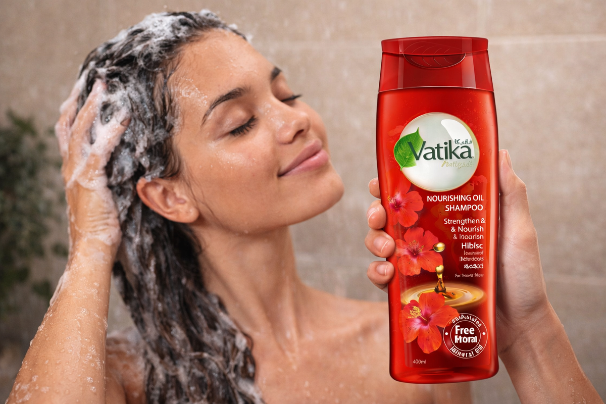 Vatika Naturals Hibiscus Nourishing Oil Shampoo 400ml | Strengthening Shampoo for Weak Hair
