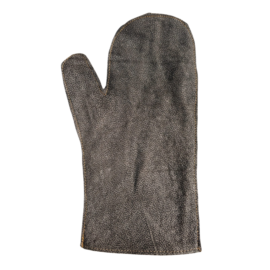 Genuine Leather BBQ & Oven Gloves Heat Resistant | Braai, Grill, Fireplace & Baking Mitts - 1 Pair