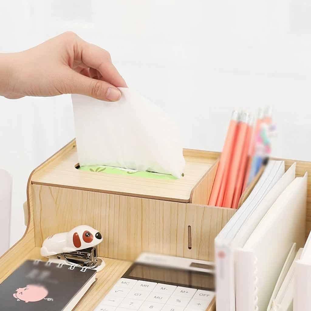 Multipurpose Wooden Desk Organizer & File Document Holder – Office, School & Home Storage Rack
