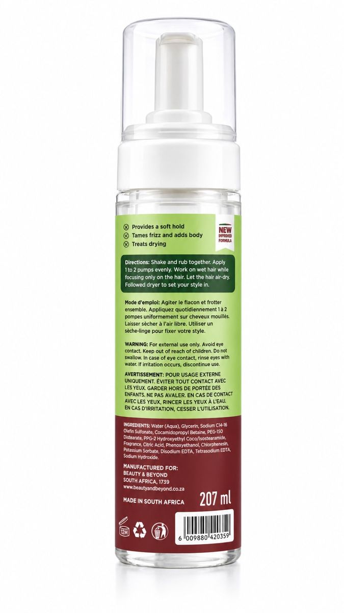 ORS Olive Oil Wrap/Set Mousse Original Formula 207ml | Hold & Shine Styling Foam for Wraps, Curls & Volume