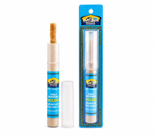 Al Khair Peelu Miswak with Protective Holder – Natural Salvadora Persica Toothbrush