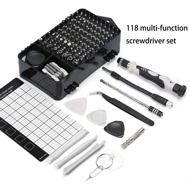 115-Piece Magnetic Precision Screwdriver Bit Set & Repair Tool Kit – Multipurpose Hand Tool Set for Electronics, Mobile, Laptop & Home Repairs