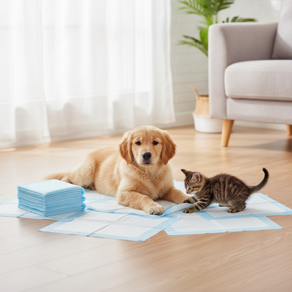 Dog Training Puppy Pads 33 x 45cm – 100 Pack | Absorbent Pet Toilet & House Training Pads
