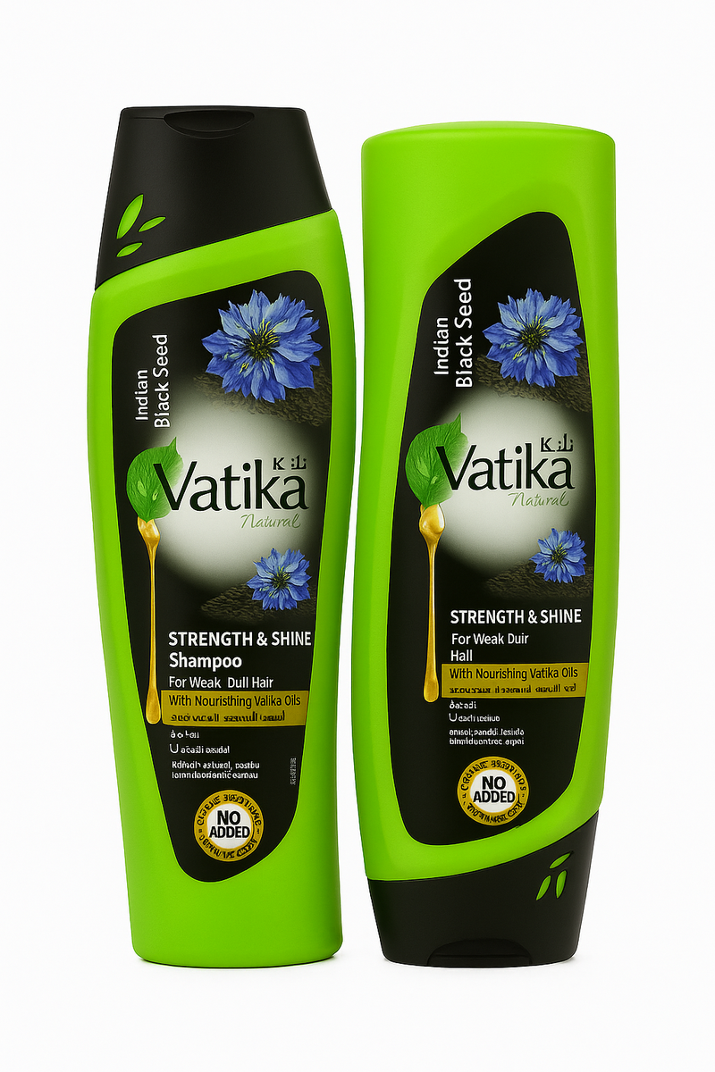 Vatika Black Seed Strength & Shine Shampoo & Conditioner 400ml Set