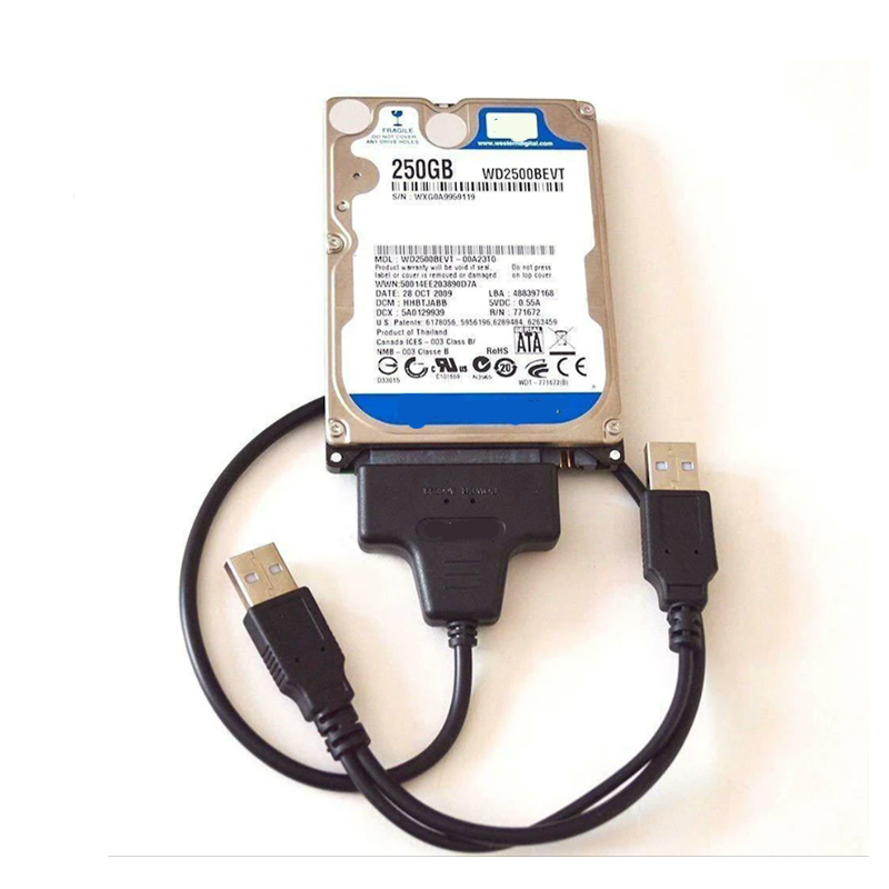 USB 3.0 to SATA Adapter Cable for 2.5 Inch SSD & HDD - High-Speed SATA III to USB Converter with UASP Support