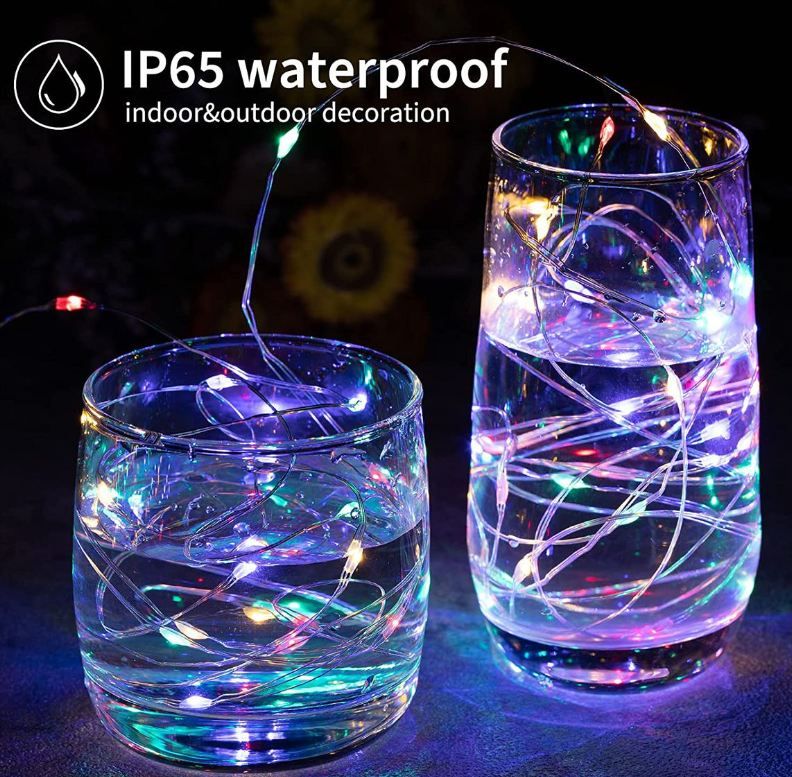 12M Solar LED String Lights 100 LEDs Waterproof Outdoor Fairy Lights for Garden, Patio, Christmas & Wedding Decor