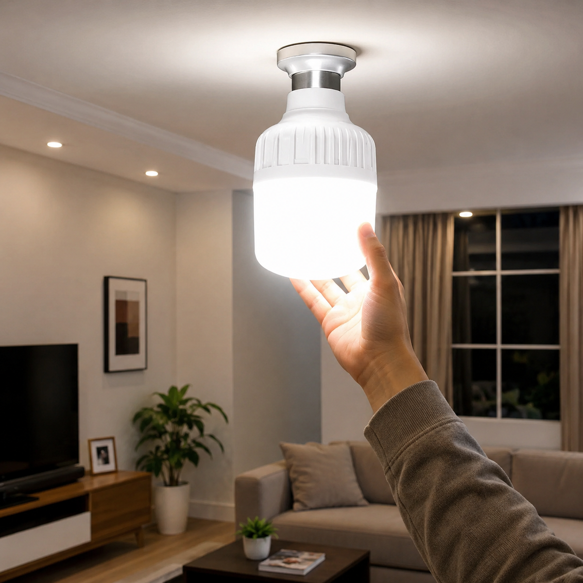 FineBlue 40W LED B22 Cool White Light Bulbs – Energy Saving Bright LED Lamp | Bayonet Cap | 2 Pack