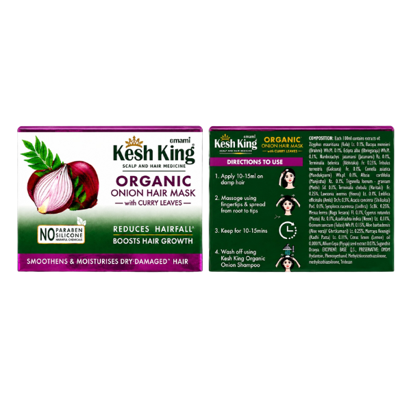 Kesh King Organic Onion Hair Mask with Curry Leaves 200ml