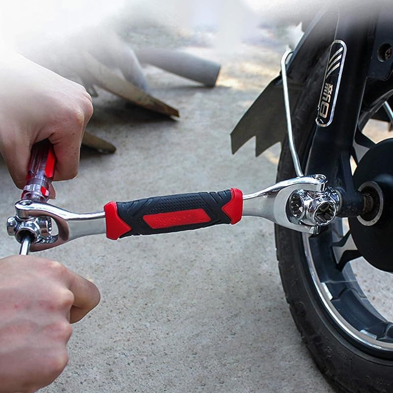 Universal 48-in-1 Multi-Function 360° Rotating Socket Wrench – Adjustable Universal Spanner Tool for Car, Bike & Home Repair
