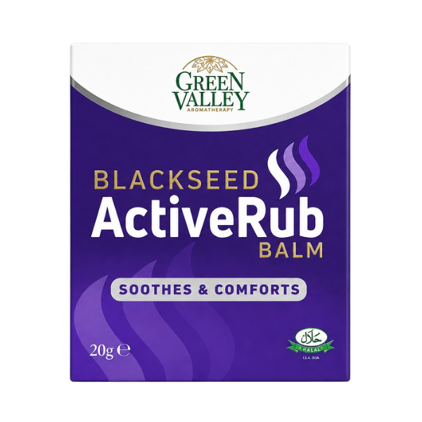 Green Valley Black Seed ActiveRub Balm 20g – Kalonji Soothing & Comfort Massage Balm