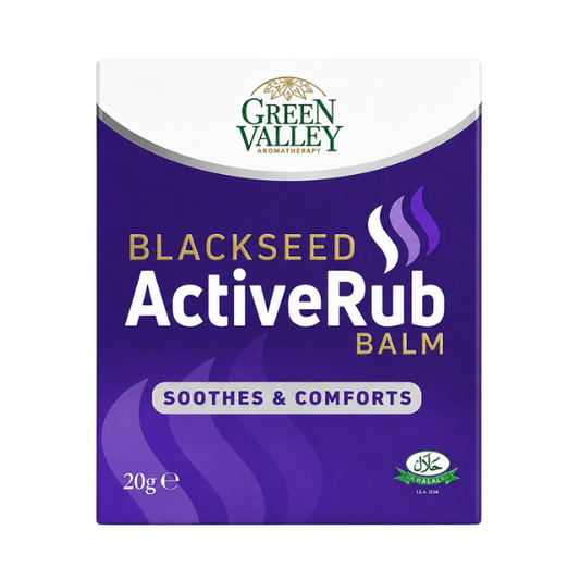 Green Valley Black Seed ActiveRub Balm 20g – Kalonji Soothing & Comfort Massage Balm