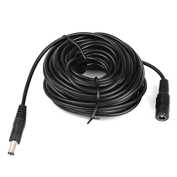 10M DC Extension Power Cable 5.5mm x 2.1mm Male to Female Extension Cord for CCTV Cameras, LED Strip Lights & 12V DC Devices