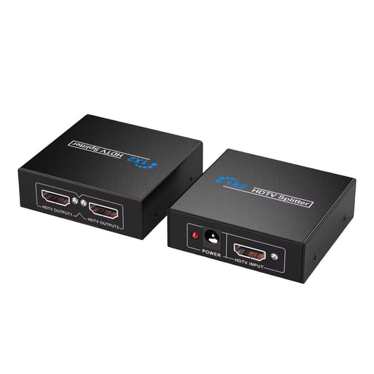 HDMI Splitter 1x2 1080P Full HD 3D – 1 Input 2 Output HDMI Signal Splitter with Dual Display Support