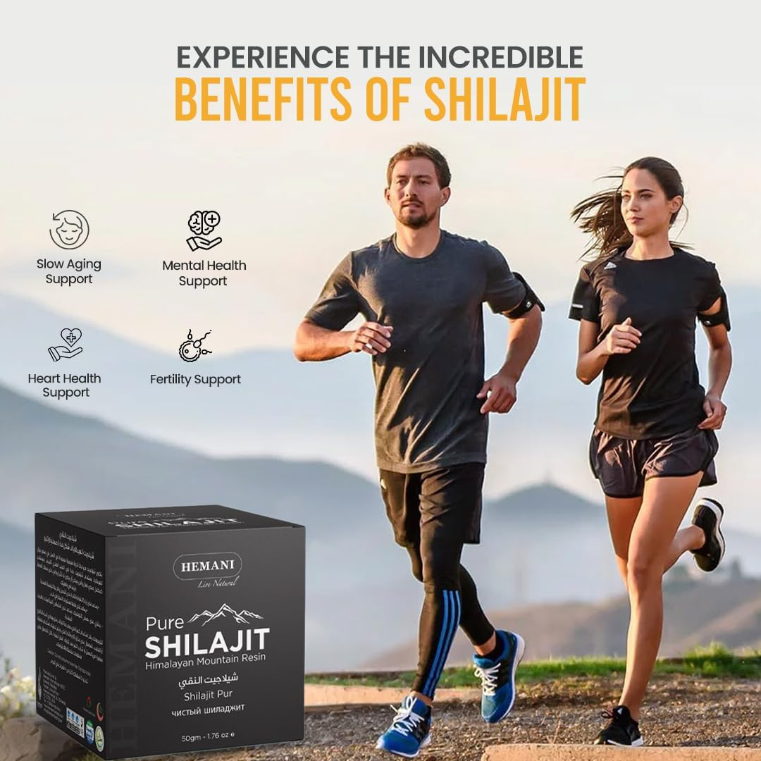 Hemani Pure Shilajit Himalayan Mountain Resin – Premium Natural Shilajit 50g