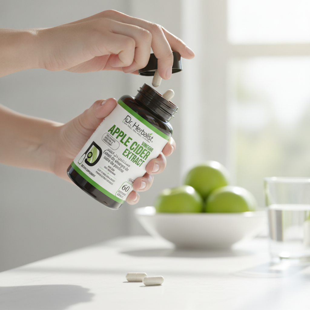 Dr. Herbalist Apple Cider Vinegar Extract 500mg – 60 Vegetarian Capsules
