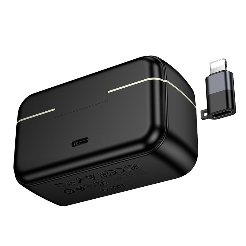 HOCO L22 Dual Wireless Lavalier Microphone | Magnetic & Clip-On Lapel Mic with ENC Noise Cancellation for iPhone, Android, YouTube, TikTok & Live Streaming