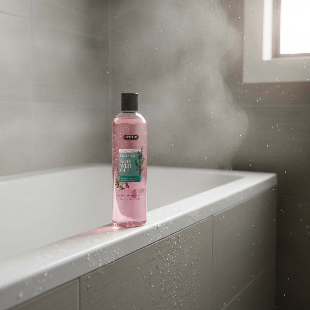Hemani Rosemary Shower Gel 500ml – Awakening Body Wash for All Skin Types