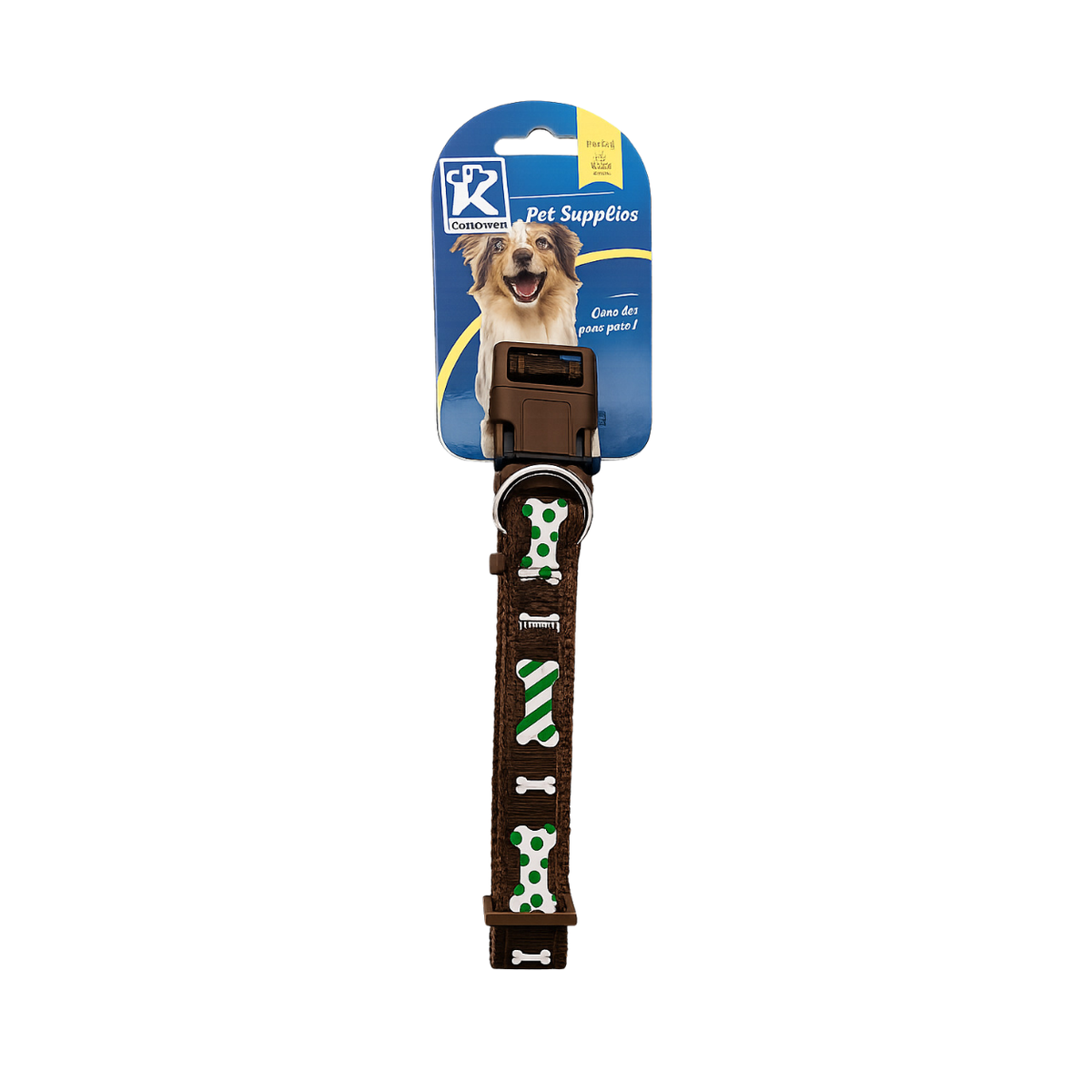 Adjustable Dog Collar 2.5cm Wide with Quick-Release Buckle & Metal D-Ring – Comfortable Puppy & Dog Collar
