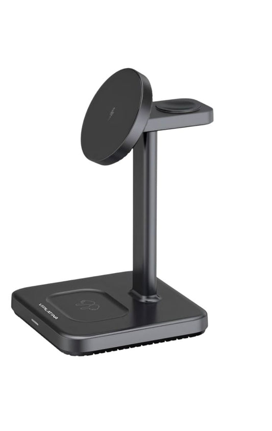 VIPLATINA VD10 3-in-1 15W Fast Wireless Charging Station | Qi Charger for Phone, Smartwatch & Earbuds