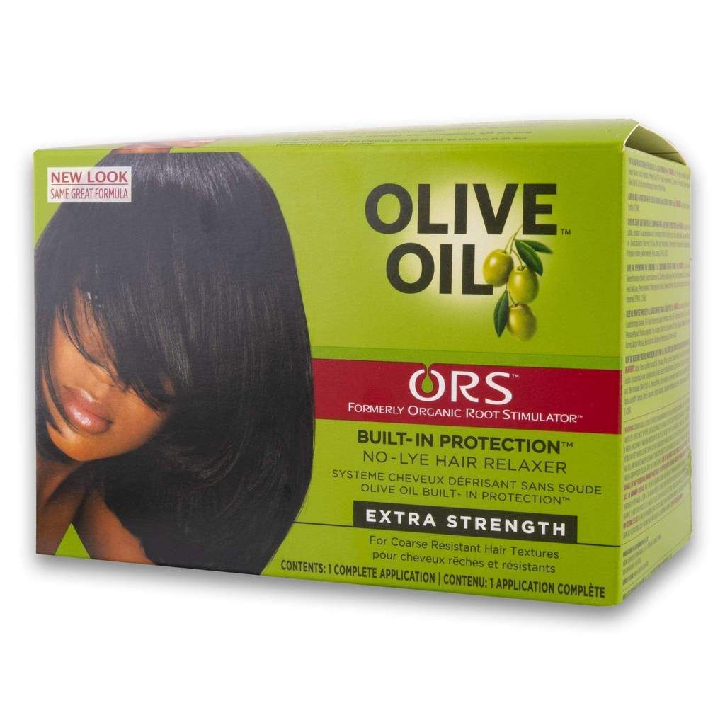 ORS Olive Oil No-Lye Hair Relaxer Kit Normal Strength | Full Application Hair Straightening Cream