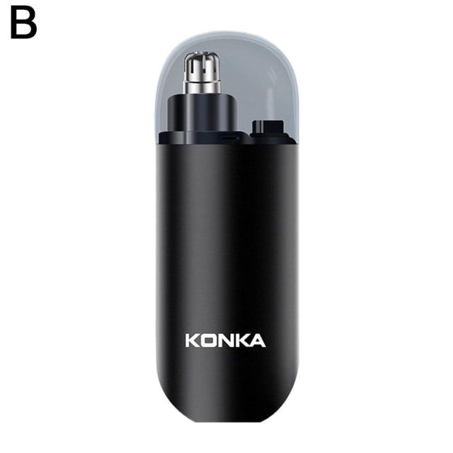 KONKA Rechargeable Nose & Ear Hair Trimmer - Portable Precision Grooming Tool for Men & Women