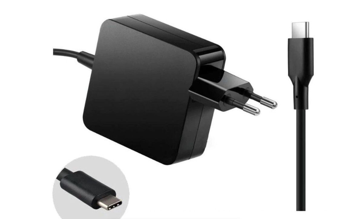 65W USB-C Laptop Charger Adapter | PD Fast Charging Type-C Power Adapter for Laptops, Tablets & Smartphones