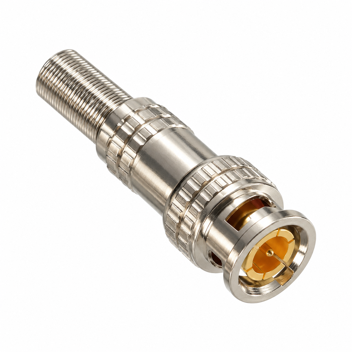 BNC Male Connector 5 Pack for CCTV Coaxial Video Cable