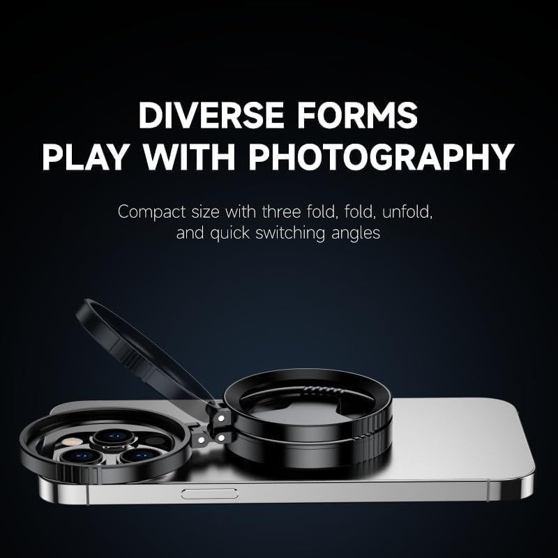52mm CPL Polarizing Filter for Phone Camera | HD Multi-Coated Optical Lens for Smartphones, Reduce Reflections & Enhance Colors - Black