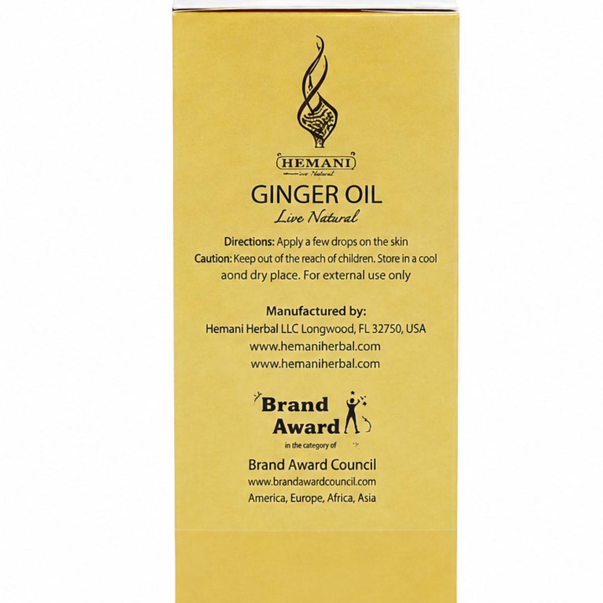 Hemani Ginger Oil 30ml - 100% Pure Natural Essential Oil for Hair, Skin & Body Care