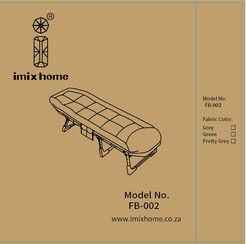 i-FB-002 Folding Camp Bed with Mattress & Pillow | Portable Foldable Sleeping Cot for Camping, Office & Home