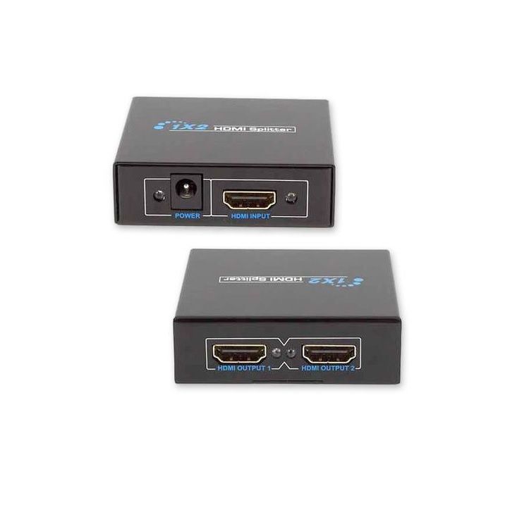 HDMI Splitter 1x2 4K Ultra HD | 1 Input 2 Output HDMI Signal Splitter | Supports 3D & Full HD 1080P