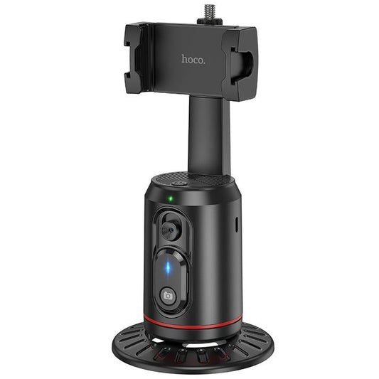HOCO K23 Lotus Smart Auto Face Tracking Phone Holder | 360° Rotating Smartphone Stand with Bluetooth Remote