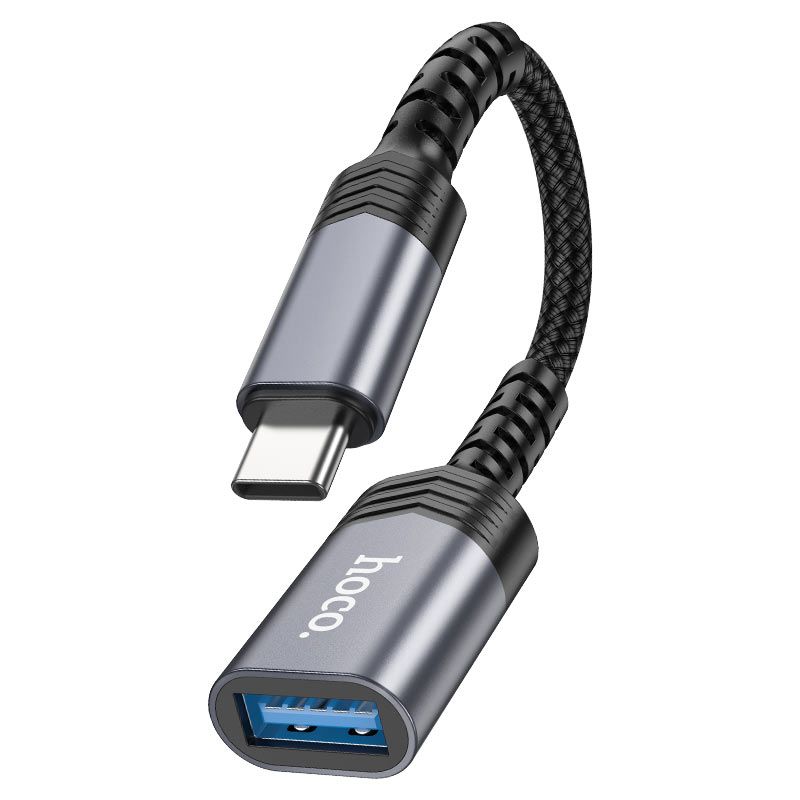 Hoco USB-C Male to USB 3.0 Female OTG Adapter | 5Gbps Type-C to USB-A Converter
