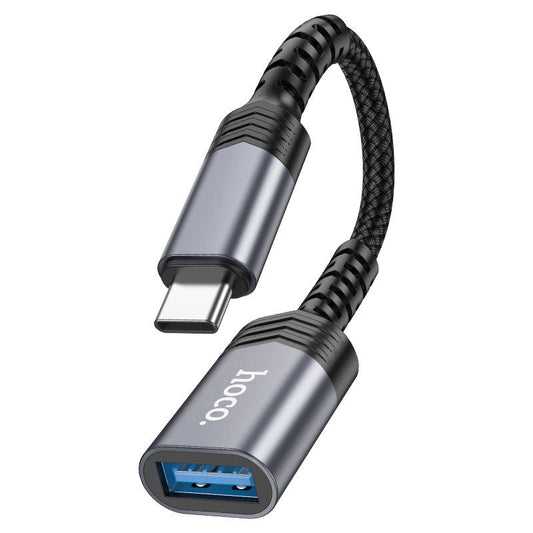 Hoco USB-C Male to USB 3.0 Female OTG Adapter | 5Gbps Type-C to USB-A Converter