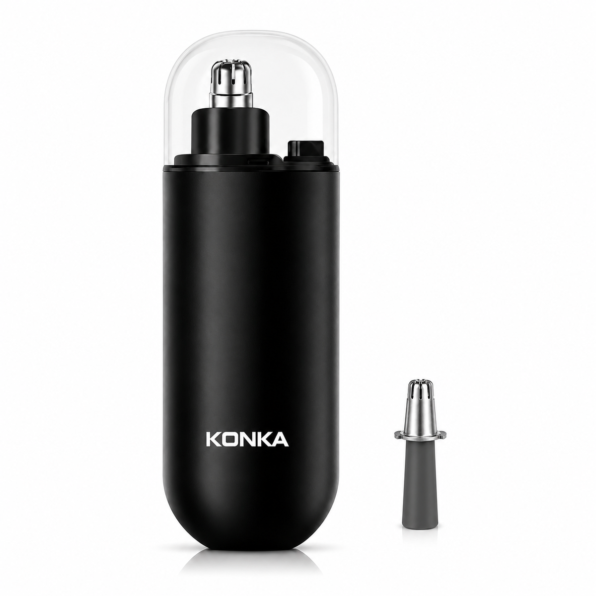 KONKA Rechargeable Nose & Ear Hair Trimmer - Portable Precision Grooming Tool for Men & Women